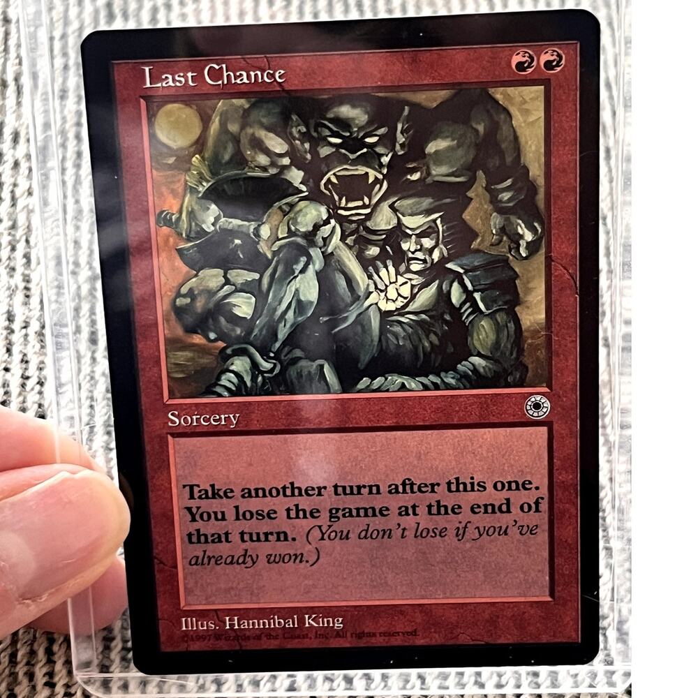 Last Chance – MTG Portal 1997 – Excellent LP – Vintage Magic Card